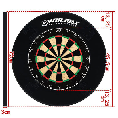 WIN.MAX Dart Surround Auffangring EVA schwarz für 455 mm Dartscheiben