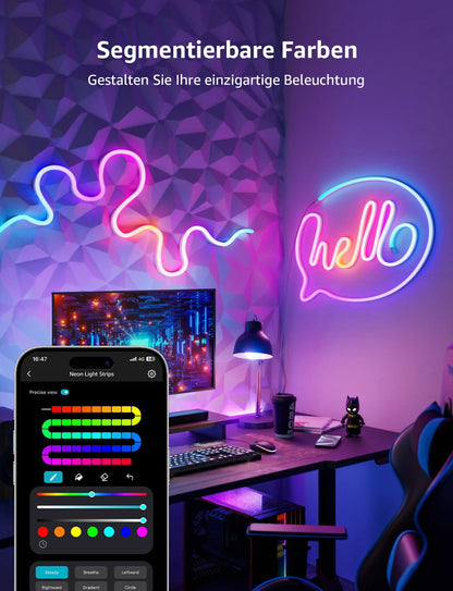 Lepro Neon LED Strip 6m - Smart RGB App-Steuerung