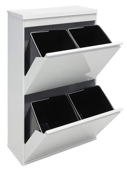 ARREGUI Top CR621-B Mülltrennsystem - 4 Fächer 68L weiss