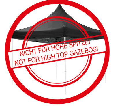 QUICK STAR Pavillon Schutzhaube 3x3 m PVC, wasserdicht, transparent