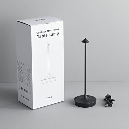 Leomix LED Tischleuchte kabellos, Akku 4000 mAh, Touch dimmbar, IP54