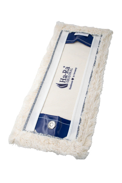 Ha-Ra Bodenwischtuch weiss lang 42 cm aus Baumwoll-Mischgewebe – Wischmopp-Bezug für Böden und Wände