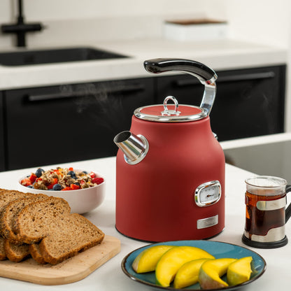 Westinghouse Retroline Frühstück-Set Toaster Wasserkocher – Rot