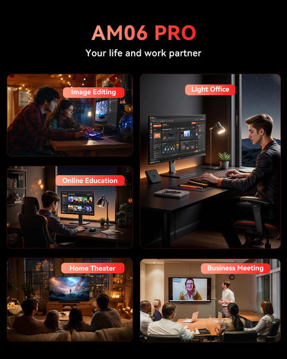 NiPoGi AM06 PRO Mini PC - Ryzen 7 7730U, 16GB/512GB SSD