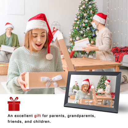 Aorpdd Digitaler Bilderrahmen 10.1 Zoll WLAN Frameo 32 GB