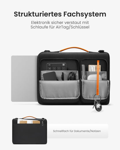 tomtoc Laptoptasche 15/15,6/16 Zoll Notebooktasche mit 360° Schutz