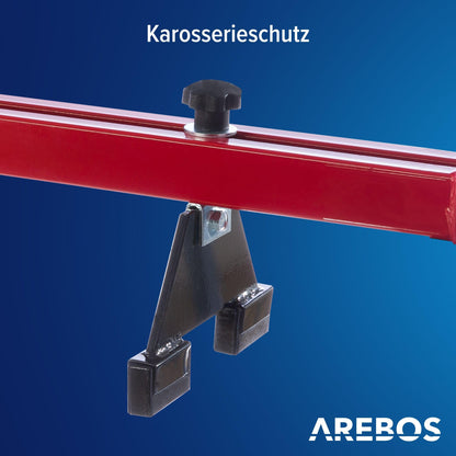 Arebos Motorbrücke 500kg Kotflügeltraverse – 730-1480mm Rot