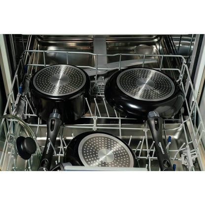 Amazon Basics Kochgeschirr-Set Antihaft Induktion - 6er Schwarz