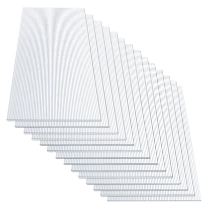 KARAT Stegplatten Polycarbonat transparent 4 mm 14 Stück 60,5 x 121 cm