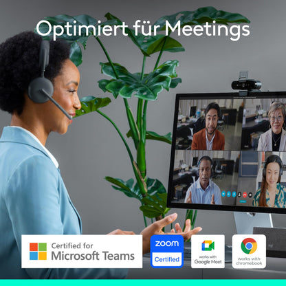 Logitech Brio 4K Webcam für Videokonferenzen - Graphit