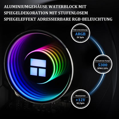 Thermalright Frozen Notte 360 Black ARGB CPU-Wasserkühlung