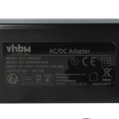vhbw Ladegerät für Bosch PowerPack 400 / 500 E-Bike Akku, 36 V