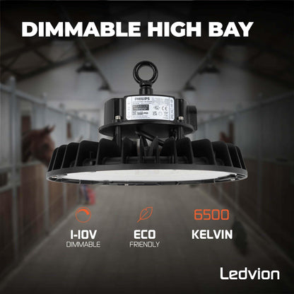 Ledvion UFO LED Hallenstrahler Dimmbar 120-160-200W IP65