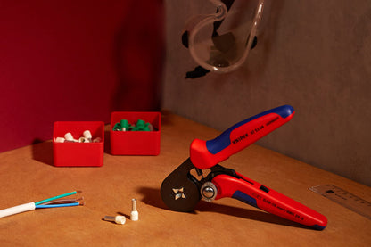 KNIPEX Selbsteinstellende Crimpzange Aderendhülsen – Vierkant 0,08-16 mm²