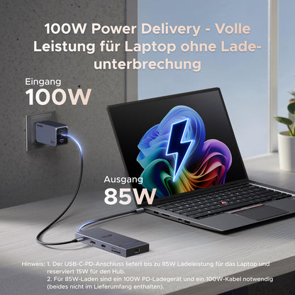 UGREEN Revodok Pro 2111 Dockingstation 2 Monitore 4K 100W PD