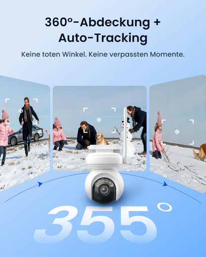 Reolink Altas PT Ultra 4K Solar Überwachungskamera mit Akku und WLAN