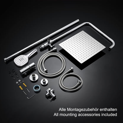 Görbach Edelstahl Duschsystem SJ-E3030CP Regendusche - Chrom