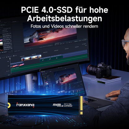 fanxiang S880E NVMe SSD 2TB M.2 PCIe Gen4x4 Gaming Laufwerk