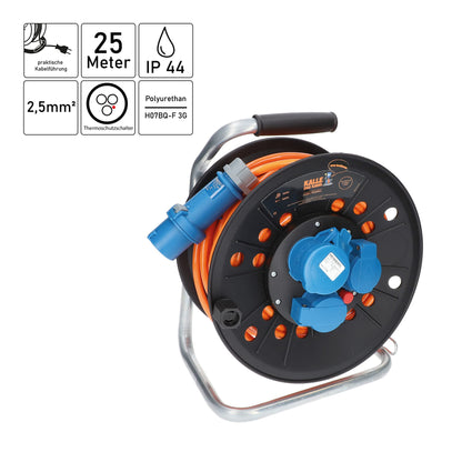 KALLE DAS KABEL EXTREME SIGNAL CEE Camping Kabeltrommel - H07BQ-F 25m