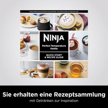 Ninja Perfect Temperature Wasserkocher KT201EU, Edelstahl, 1,7 L