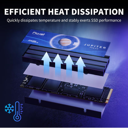 Fikwot FX910 M.2 SSD 2TB NVMe PCIe Gen4 mit Kühlkörper