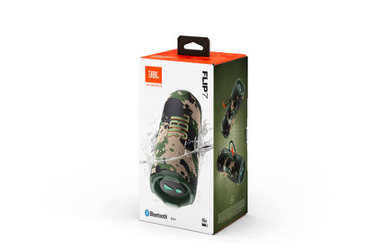 JBL Flip 7 Bluetooth-Lautsprecher, wasserdicht, IP68, Squad