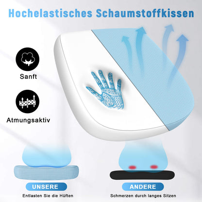 naspaluro Ergonomischer Bürostuhl Netzbespannung – Blau