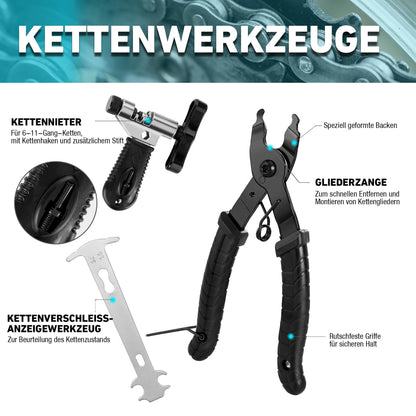 DURATECH Fahrrad Reparaturset Werkzeugkoffer - 41-teilig