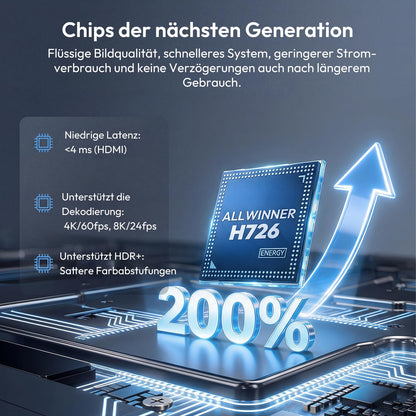 Xgody A1 Smart Beamer 720P Projektor mit WiFi 6 & Bluetooth 5.4