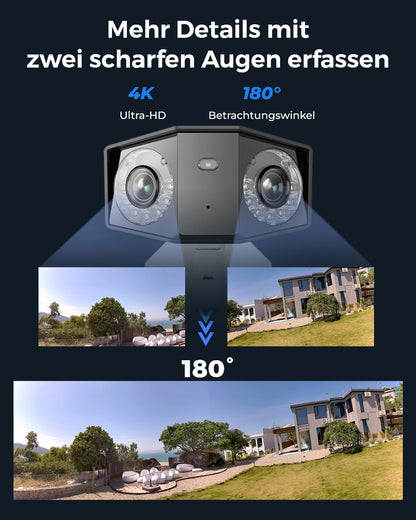 Reolink Duo 2 PoE 4K Dual-Lens Überwachungskamera aussen