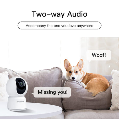 LAXIHUB Hundekamera 2K/3MP Innenkamera WLAN - 2er Set