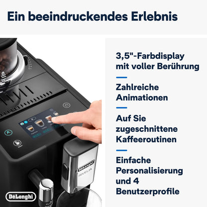 De’Longhi Rivelia Perfetto Kaffeevollautomat - Schwarz (EXAM440.35.B)