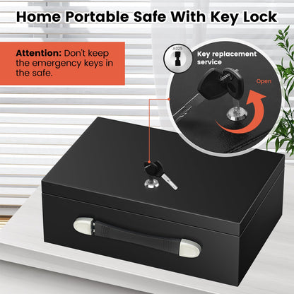 Mejasg 18L Tragbarer Safe Tresor - Feuerfest Wasserdicht