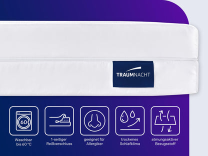 Traumnacht Easy Comfort 2 in 1 Duo 7-Zonen Matratze - H2/H3, 70x200cm