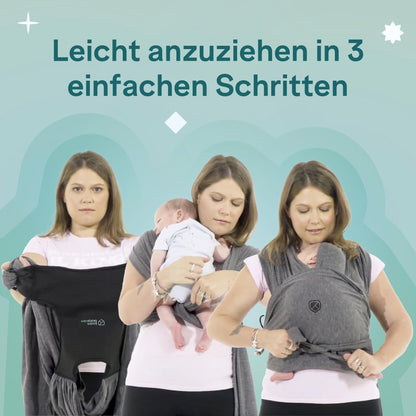 Koala Babycare Tragetuch Neugeborene Babytrage - Bourdeaux