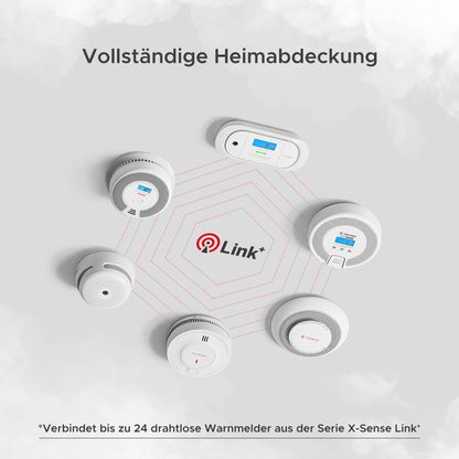 X-Sense SC07-W Vernetzter Rauch- & CO-Melder, 3er Set