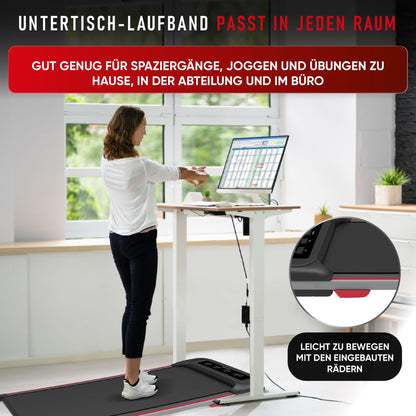 Walking Pad F2200 Laufband Ultraflach 0.75 PS – Unter dem Schreibtisch