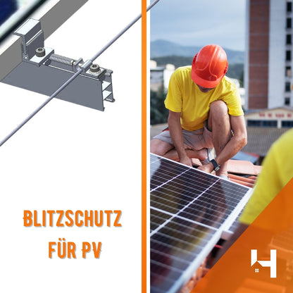HausHeld® 45m Runddraht AlMgSi 8mm Erdungs-/Blitzschutz