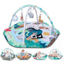 Lilian&Gema Spielbogen Baby 4-in-1 Spielmatte mit 6 Spielzeugen, Zoo-Design, faltbar