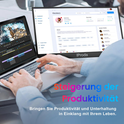 XYZ 18.5 Zoll Tragbarer 120Hz Gaming Monitor FHD