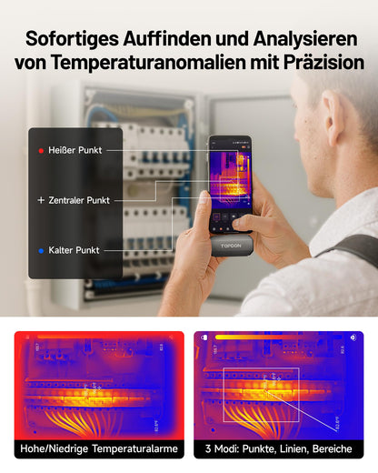 TOPDON TC002C Duo Wärmebildkamera - Android iPhone USB-C