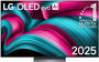 LG OLED65C5ELB 4K OLED evo AI TV 65 Zoll Modell 2025. Schwarzer, rechteckiger Bildschirm für gestochen scharfe Heimkino-Unterhaltung.