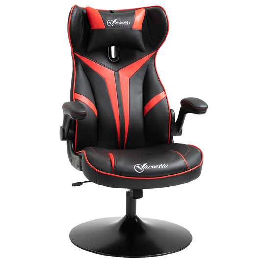 Vinsetto Gaming Stuhl ergonomischer Drehstuhl – Schwarz-Rot