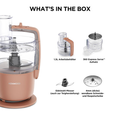 Kenwood MultiPro Go FDP22.130RD Küchenmaschine - Tonrot