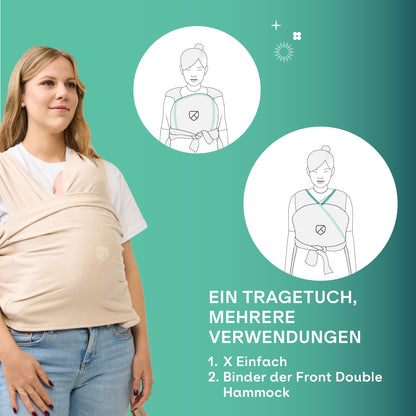 Koala Babycare elastisches Babytragetuch - einfach anzuziehen