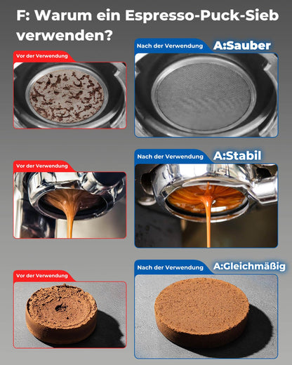 Vyranexa Bodenloser Siebträger 51 mm, 3 Ohren, für DeLonghi Dedica
