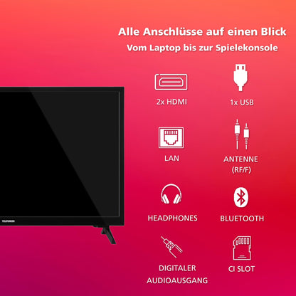 TELEFUNKEN Smart TV Fernseher - 24 Zoll XH24TO550S