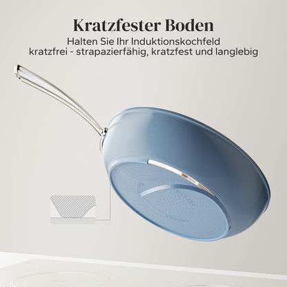 Redchef Keramik Pfannenset Induktion 20/24/28cm - Blau