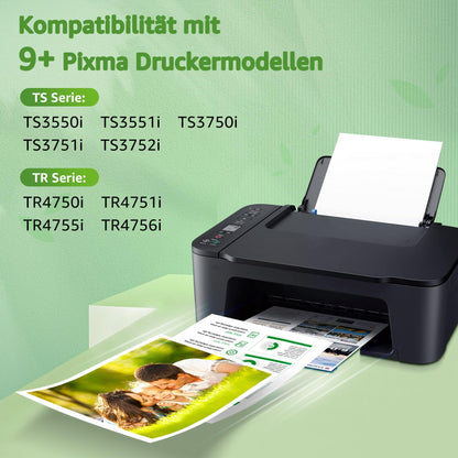GREENSKY 575XL 576XL Tintenpatronen für Canon PIXMA, Schwarz und Farbe