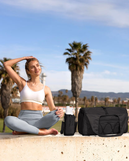 BAGSMART Sporttasche Damen mit Schuhfach und Nassfach, Kamel